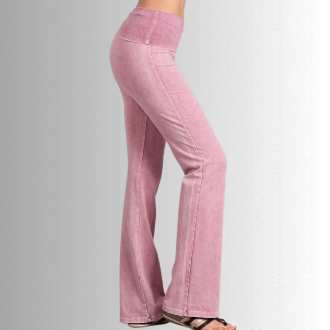 Bootcut Flare Mineral Washed Jeggings Made in USA