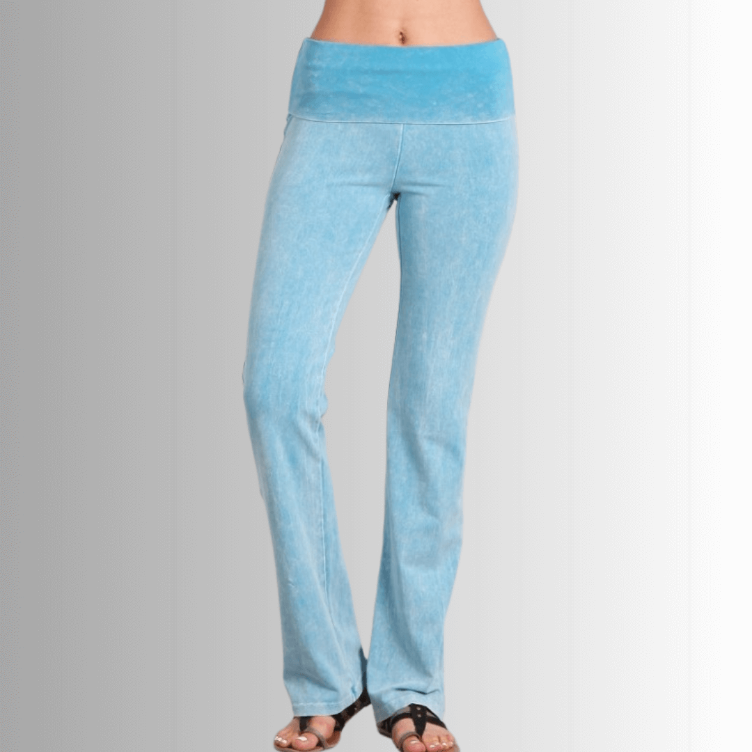 Bootcut Flare Mineral Washed Jeggings Made in USA