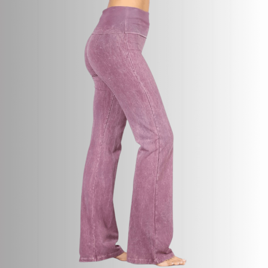 Bootcut Flare Mineral Washed Jeggings Made in USA