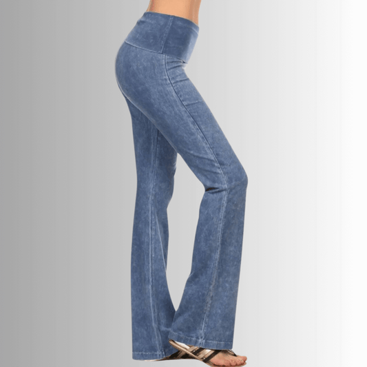 Bootcut Flare Mineral Washed Jeggings Made in USA