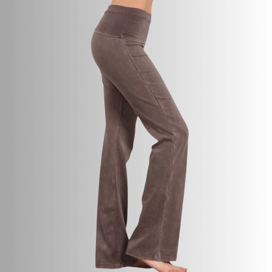 Bootcut Flare Mineral Washed Jeggings Made in USA