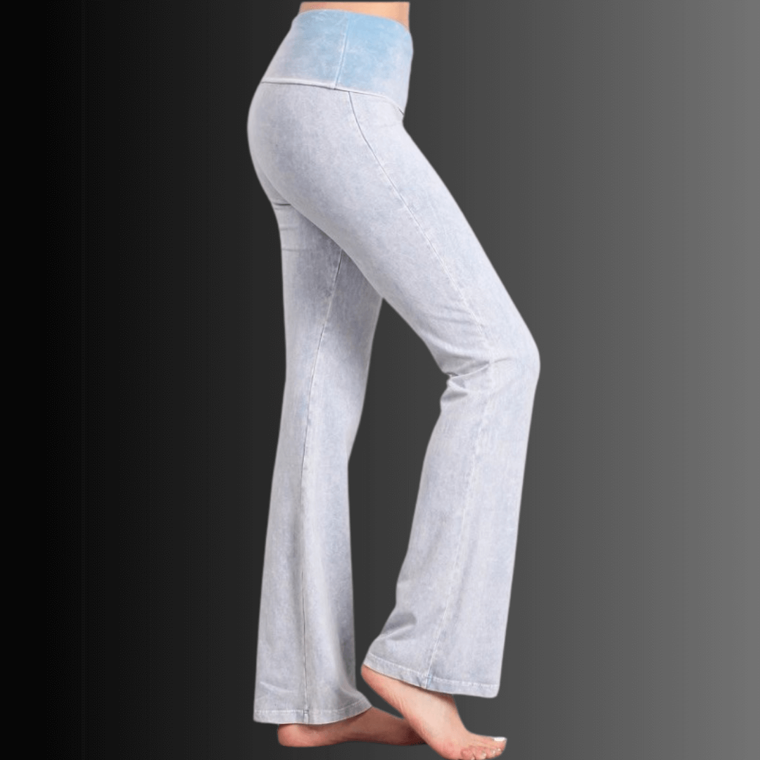 Bootcut Flare Mineral Washed Jeggings in Made in USA