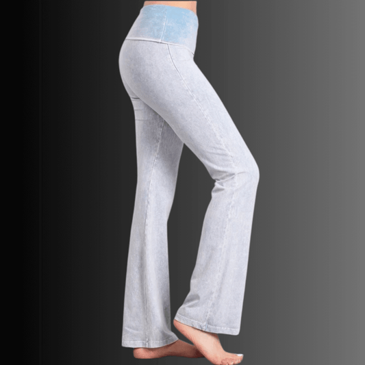 Bootcut Flare Mineral Washed Jeggings in Made in USA