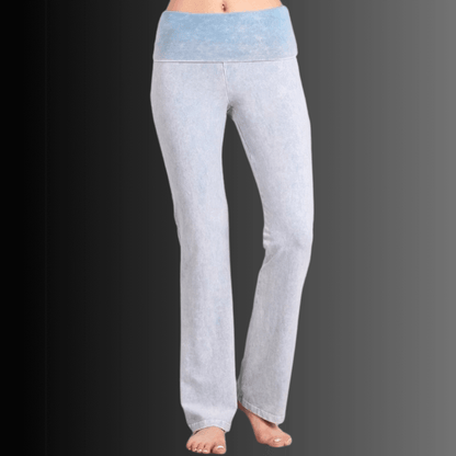 Bootcut Flare Mineral Washed Jeggings in Made in USA