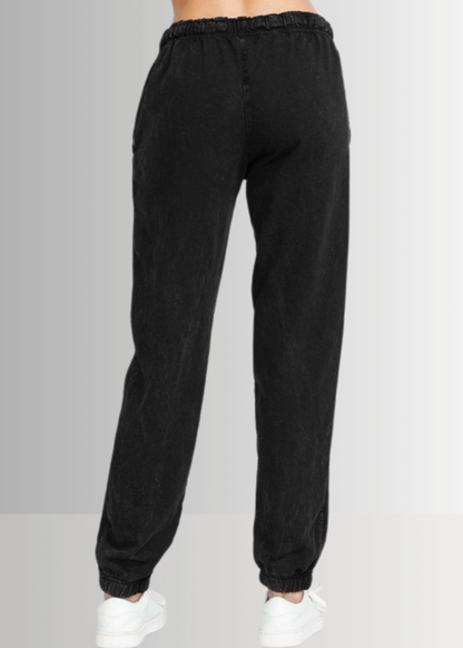 All Day French Terry Pocket Joggers in Light Denim