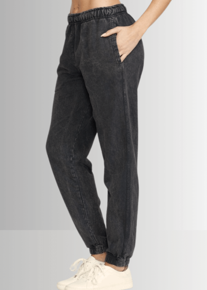 All Day French Terry Pocket Joggers in Light Denim