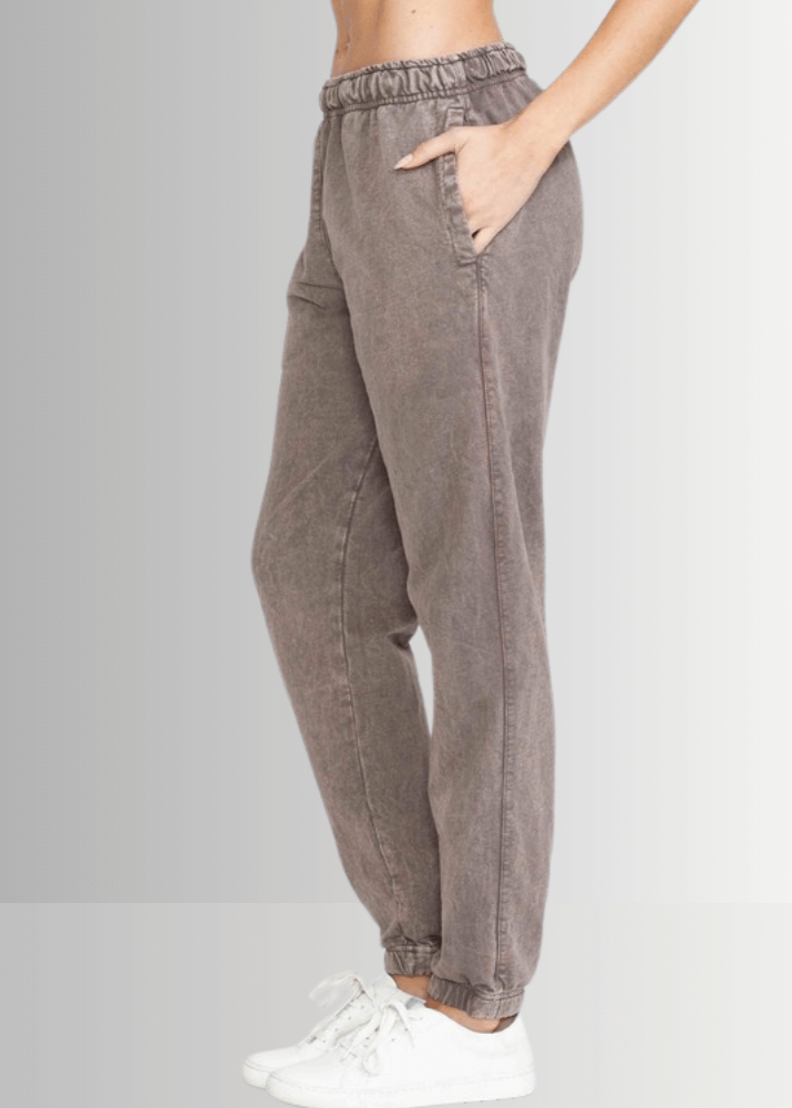 All Day French Terry Pocket Joggers in Light Denim