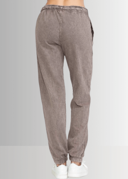 All Day French Terry Pocket Joggers in Light Denim