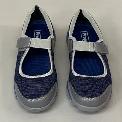 PROPET Onalee Mary Jane Flat Shoes W(D) Women's SZ 8 Blue/Silver WAA003JBLSW-08