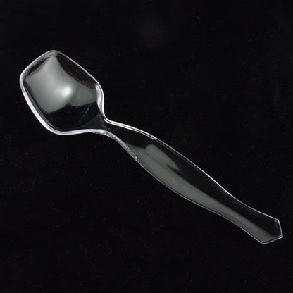 Clear Plastic Serving Spoons | 4 Pack