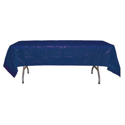 Navy Blue Plastic Table Cover
