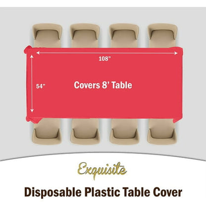 54 In. x 100 Ft. Cut To Size Table Roll | Purple