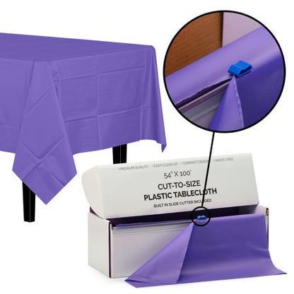 54 In. x 100 Ft. Cut To Size Table Roll | Purple