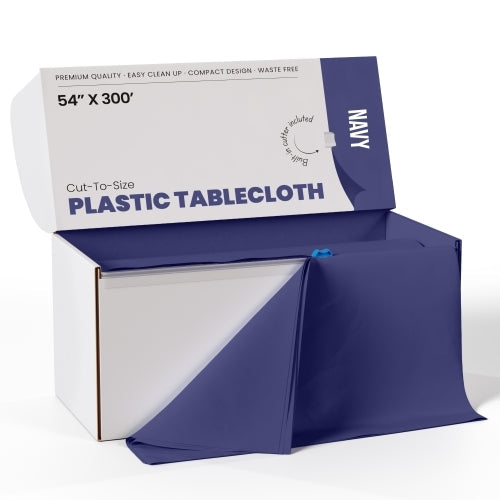 54 In. x 300 Ft. Cut To Size Table Roll | Navy