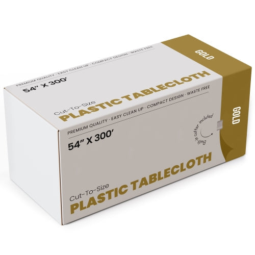 54 In. x 300 Ft. Cut To Size Table Roll | Gold