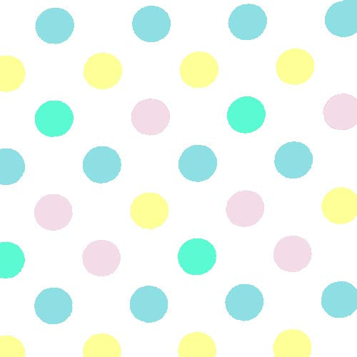 Pastel Polka Dot Plastic Table Cover