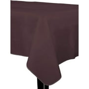 Brown Flannel Backed Plastic Table Cover 54 In. x 70 In.