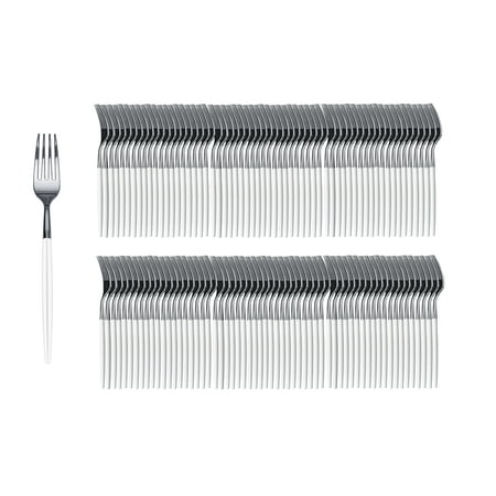Trendables Forks White/Gold | 120 Count