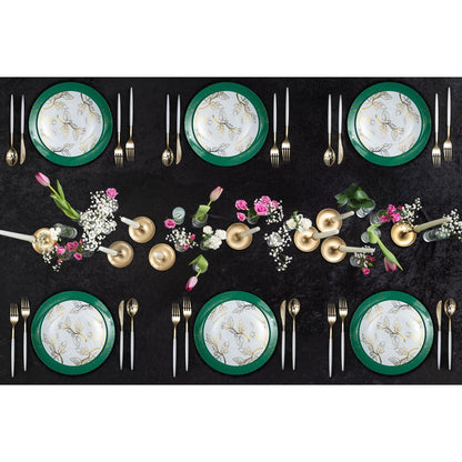 Trendables Forks White/Gold | 120 Count
