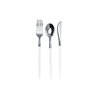 Trendables Forks White/Gold | 120 Count