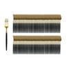 Trendables Forks Black/Gold | 120 Count