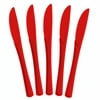 Heavy Duty Red Plastic Knives | 50 Count