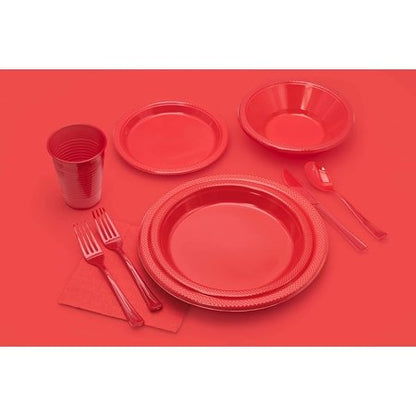Heavy Duty Red Plastic Knives | 50 Count