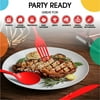 Heavy Duty Red Plastic Knives | 50 Count