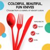 Heavy Duty Red Plastic Knives | 50 Count