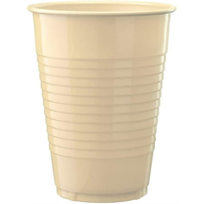 12 Oz. Ivory Plastic Cups | 50 Count