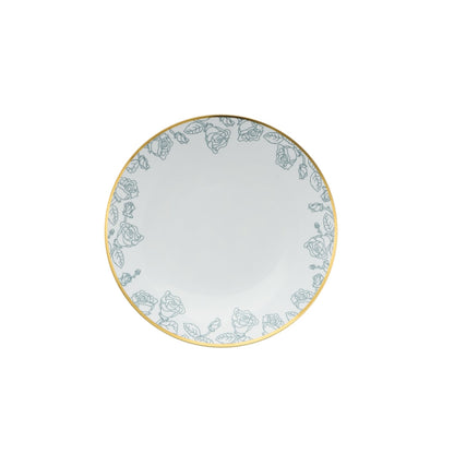 8 In. Roses Design Plastic Plates | 10 Count