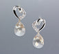 "Princess" - Swarovski Crystal Heart Earrings