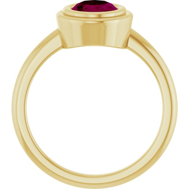14K Yellow 8x6 mm Oval Ring