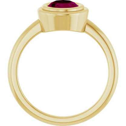14K Yellow 8x6 mm Oval Ring