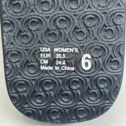 COBIAN Bermuda Bounce Sporty Style EVA Outsole Women's Sz 6 Black BEB24-001-06