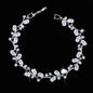 "Krista" - Cubic Zirconia Vine Bridal Bracelet - More colors available