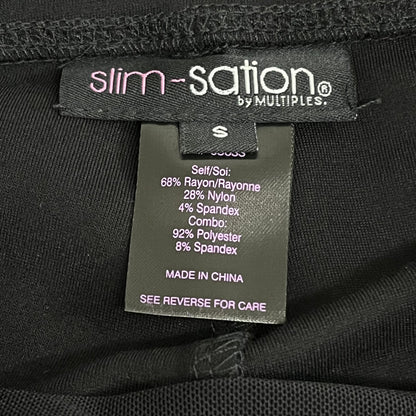 MULTIPLES Legging Petite Women's Sz S Black M9031P