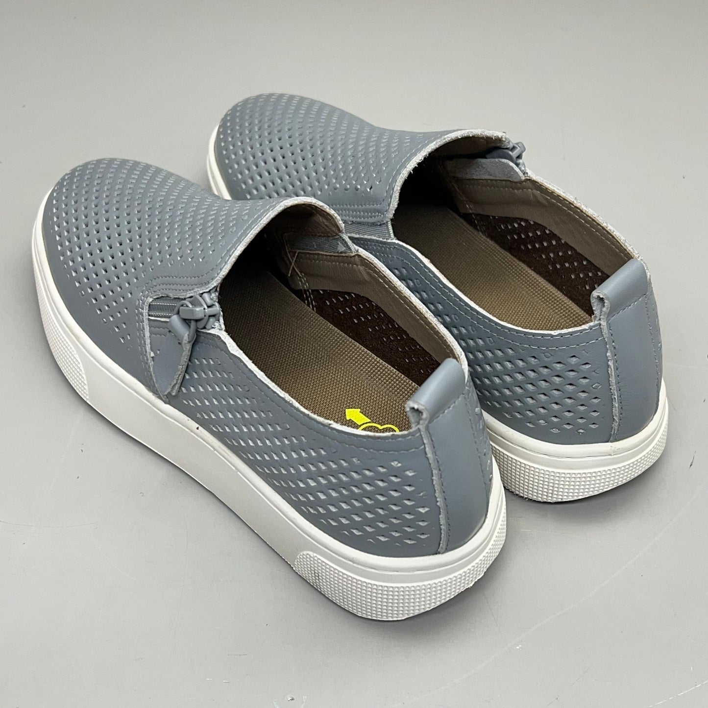 PROPET Kate Side Zip Leather Breathing Open Cell Women's Sz 6 Grey WCX015L