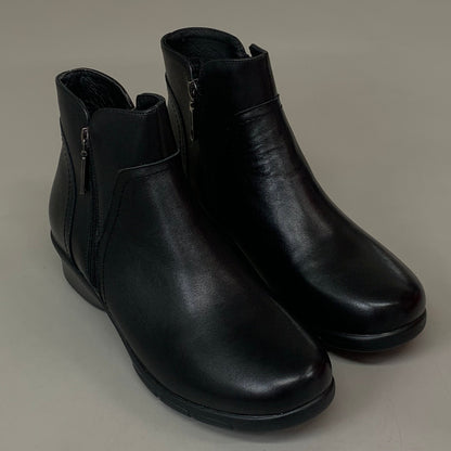 PROPET Waverly Leather Walking Ankle Boot W(D) Women's SZ 10 Black WFX085LBLKW-10
