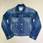 FRAME DENIM Button Cuffs Soft Jacket  Women's Sz M  Medium Blue Wash