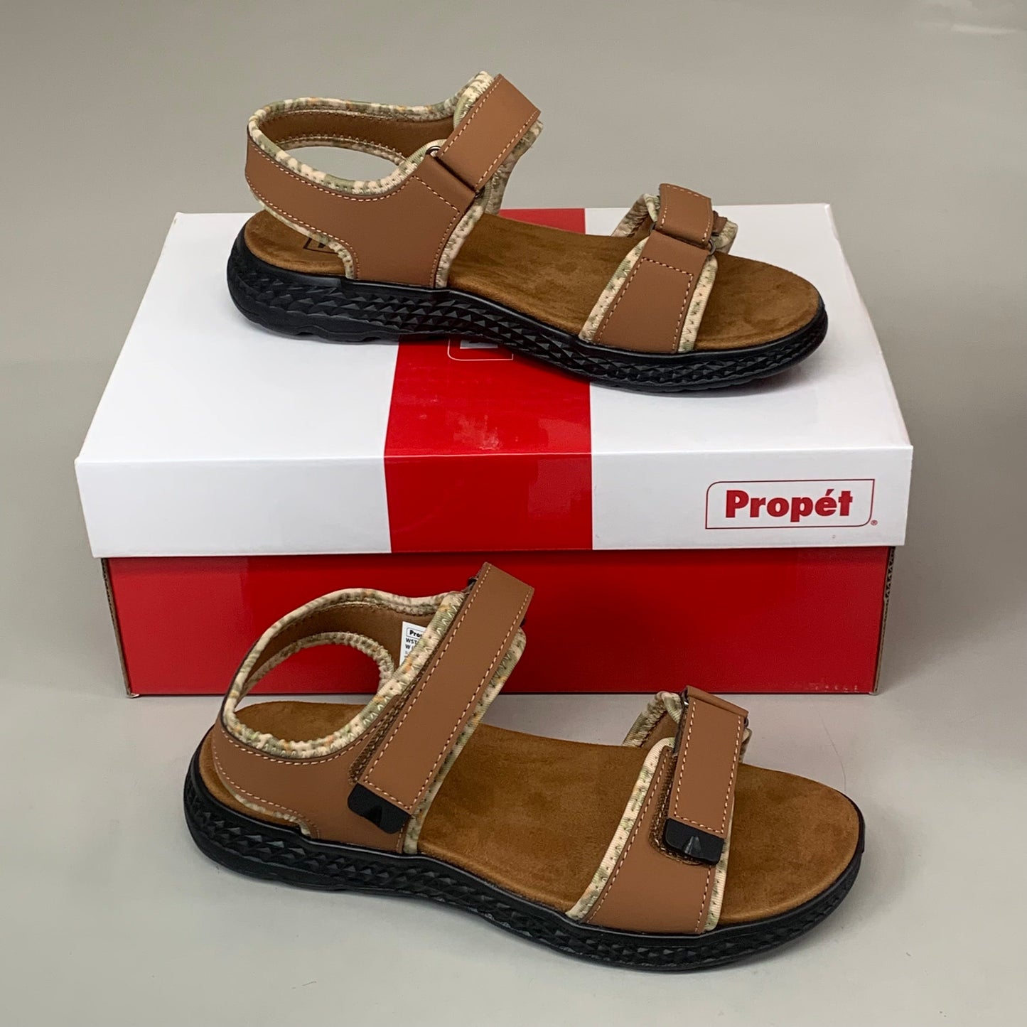 PROPET TravelWalker Aspire Sandals Women's SZ 8.5 Tan/Summer Sand WST053PTAYE-08H