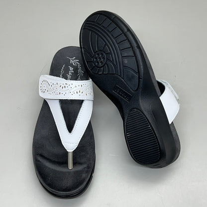 PROPET Wynzie Dressy Adjustable Flip Flop Women's Sz 7.5 XX(4E) White WSX051L