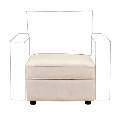 Ainfox Module Sofa Ottoman Beige with Storage