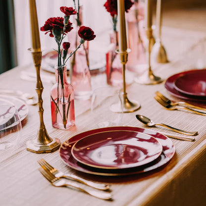 Exquisite Classic Gold Plastic Forks | 20 Count