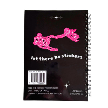 Reusable Sticker Storage Book | Let There Be Stickers | 50 Blank Pages Silicone Coated Release Paper Album