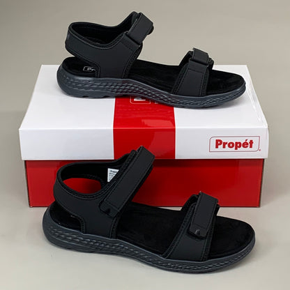 PROPET Travelactiv Aspire Sandals X(2E) Women's SZ 12 Black WST053PBLKX-12
