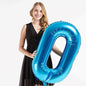 40in Blue Number Balloons - Large Numbers Foil 40" Digit Giant Jumbo Balloon Birthday Anniversary