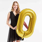 40in Gold Number Balloons - Large Numbers Foil 40" Digit Giant Jumbo Balloon Birthday Anniversary