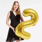 40in Gold Number Balloons - Large Numbers Foil 40" Digit Giant Jumbo Balloon Birthday Anniversary