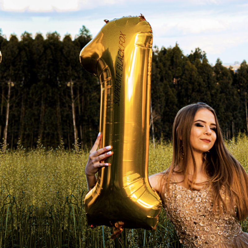 40in Gold Number Balloons - Large Numbers Foil 40" Digit Giant Jumbo Balloon Birthday Anniversary